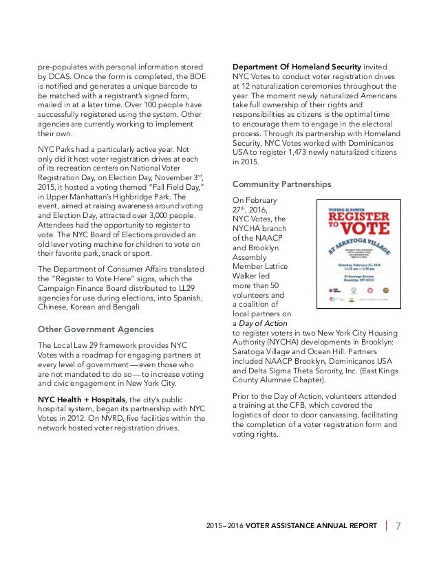 2016 voter assistance annual report_web nyc voter registration form