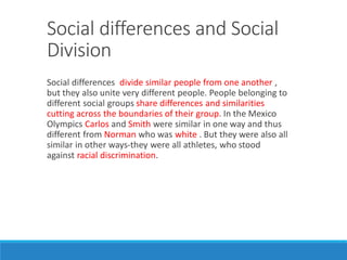 Social Differences Examples C3 Democracya and Diversity 1.pdf class 9 social science | PDF