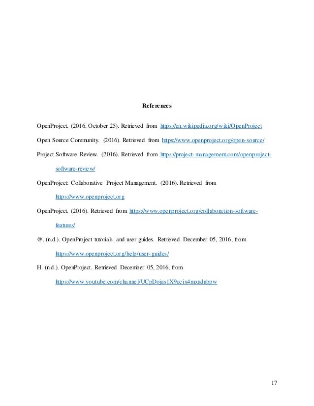 Openproj Example Files