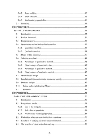 Academic paper and supporting document on fast track construction (1) | PDF