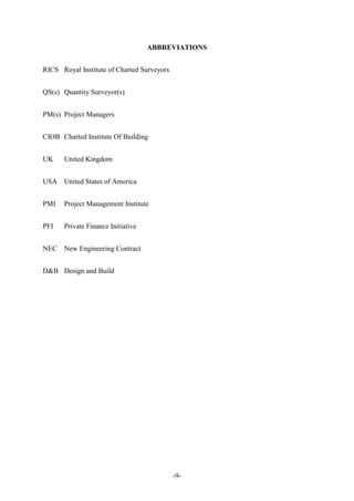 Academic paper and supporting document on fast track construction (1) | PDF