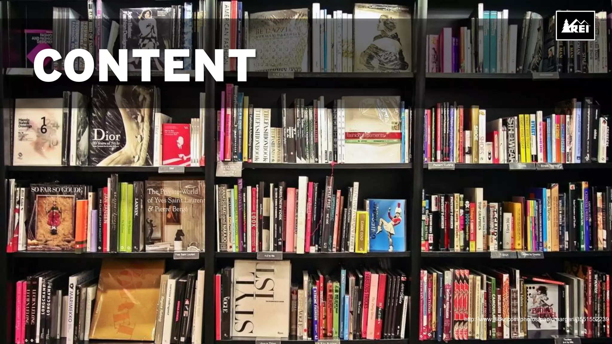 CONTENT




          http://www.flickr.com/photos/paolomargari/3551552239
 