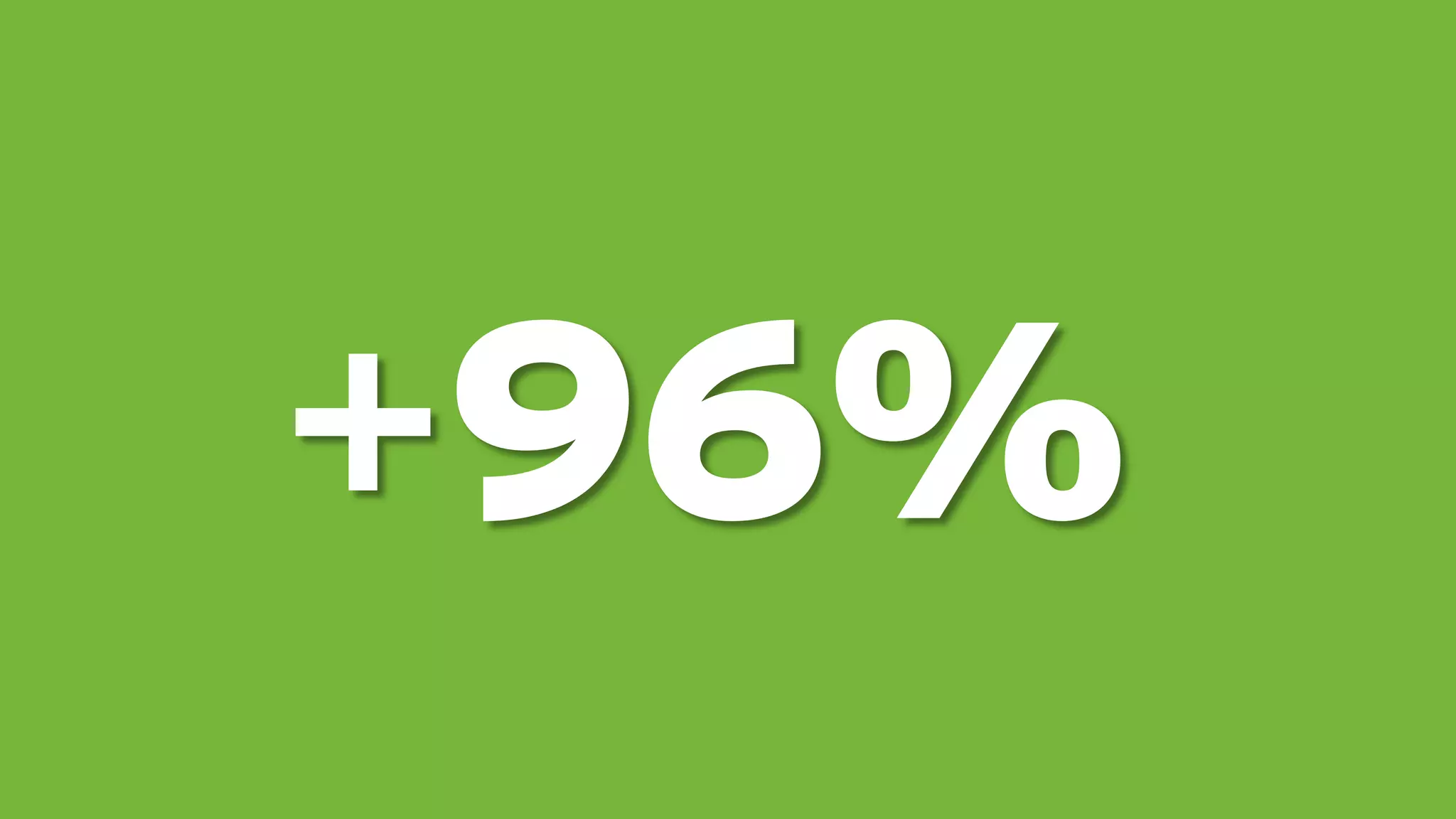 +96%
 
