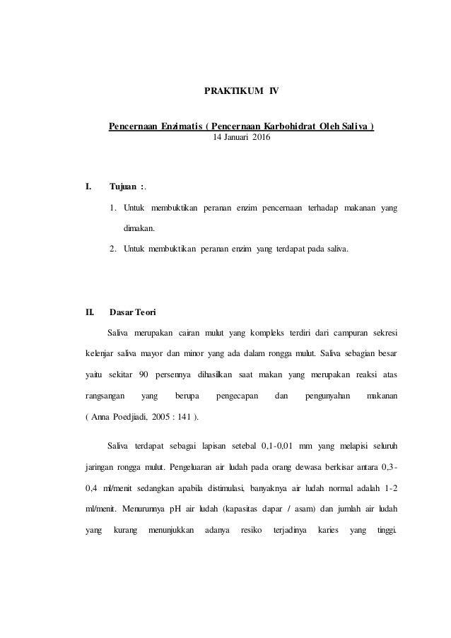 Praktikum Iv Enzimatis Http Arisnagan Blogspot Co Id