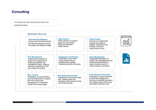 C3 Projects mining capability statement | PDF