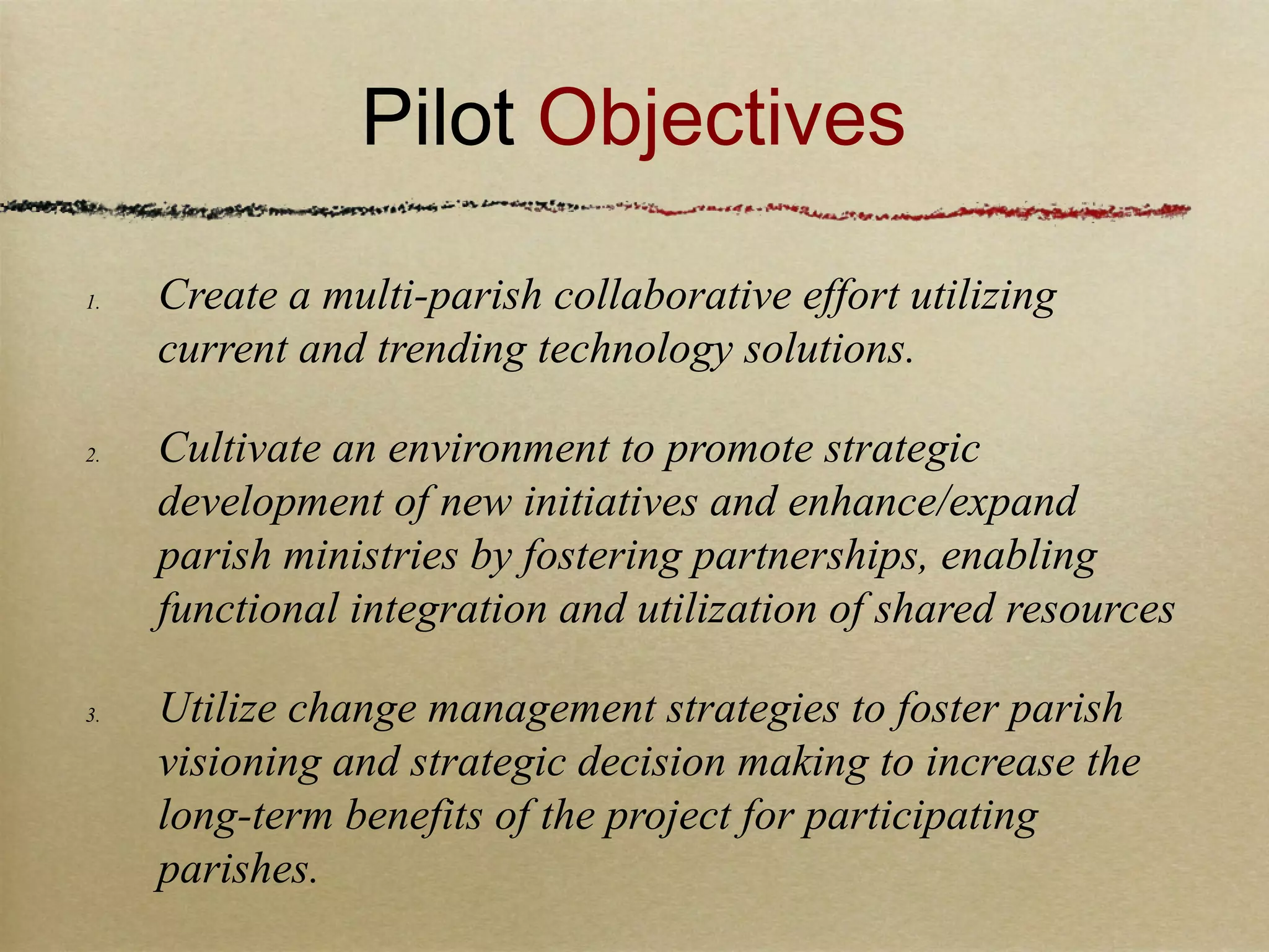 SHARING OF PARISH GOALS
 