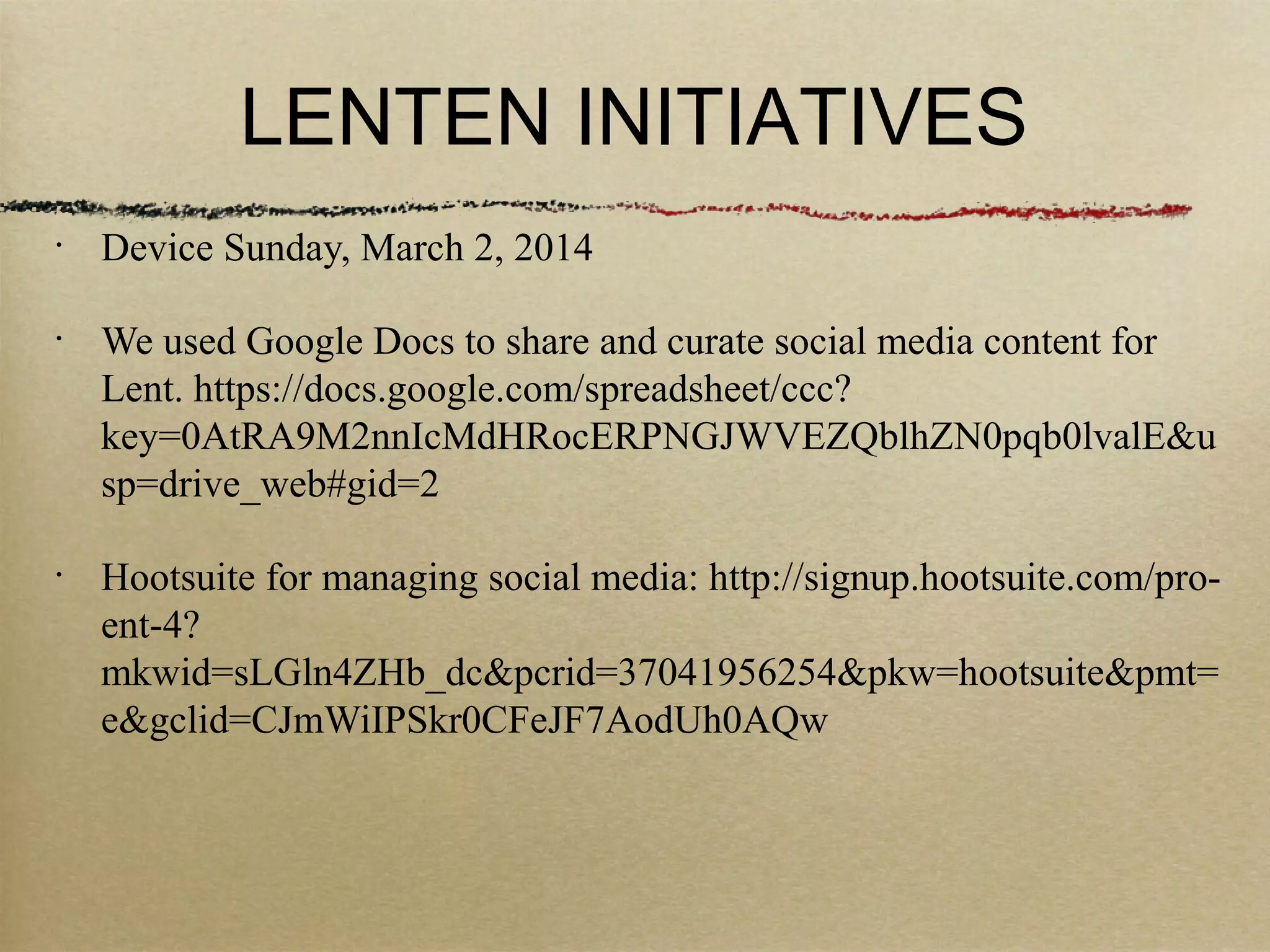 Strategies for Curating Content
& Sharing Content
http://goo.gl/NPCtTv
 