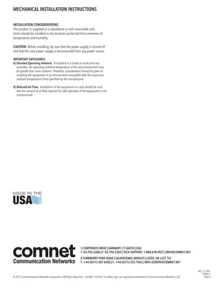 Comnet 3 Tutorial ComNet C3US User Manual | PDF