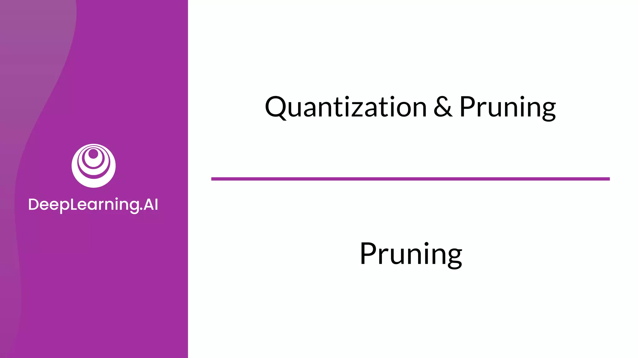 Pruning
Quantization & Pruning
 