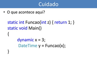 EsclarecendoArgumentos opcionaisPermite omitir argumentos na chamada de uma função, usando valores padrãoArgumentos nomeadosPermite dizer os nomes dos argumentos em uma chamada de funçãoIgualzinho há no VB.Net desde o .Net 1.0 e VB 7 (2002)