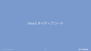 © 2017 NTT DATA Corporation 43
Javaとネイティブコード
 