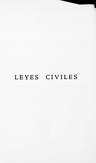 LEYES CIVILES
 