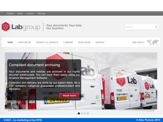 © Alex Panican 2014C4021 - Le marketing et les NTIC
PAGE D’ACCUEIL, PHOTO D’IDENTITÉ DU SITE: IDENTITÉ CONTEXTUELLE
 