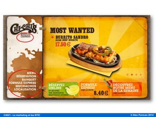 © Alex Panican 2014C4021 - Le marketing et les NTIC
PAGE D’ACCUEIL, PHOTO D’IDENTITÉ DU SITE: MESSAGE CLAIR
 