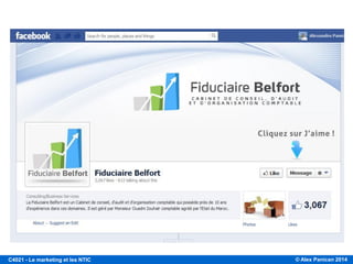 © Alex Panican 2014C4021 - Le marketing et les NTIC
MARKETING SOCIAL: FACTEURS CLÉS = GESTION DE CONTENU
 