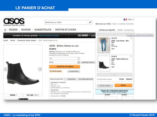 © Vincent Huwer 2016C4021 - Le marketing et les NTIC
Permettre de modifier facilement et rapidement son panier
LE PANIER D’ACHAT
 