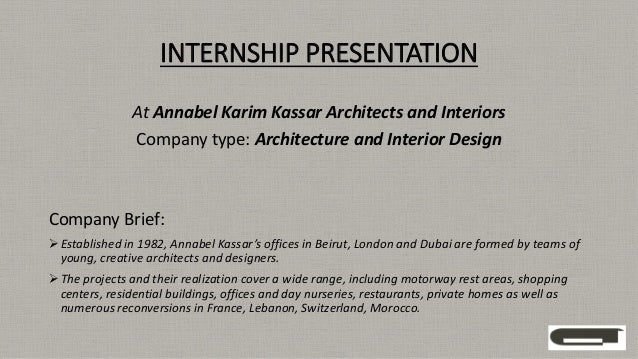 Internship Presentation