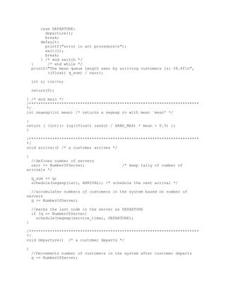 Router Queue Simulation in C++ in MMNN and MM1 conditions | PDF