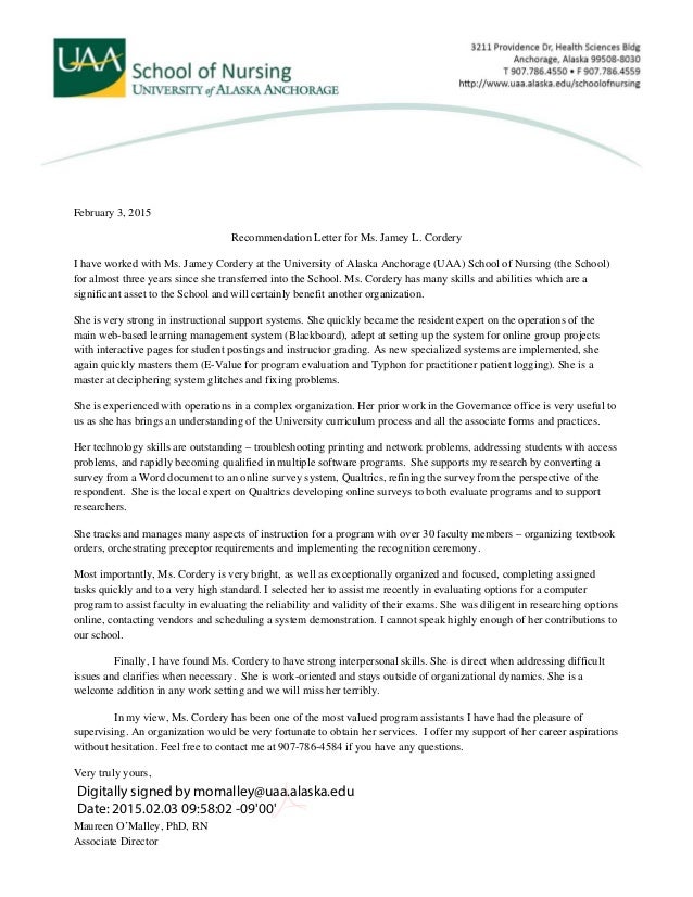 letter of recommendation o malley 2 3 15 good letter of recommendation