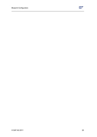 Blueprint Configuration
________________________________________________________________________________
© SAP AG 2011 26
 