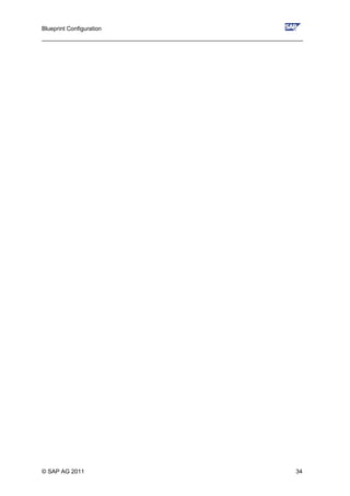 Blueprint Configuration
________________________________________________________________________________
© SAP AG 2011 34
 