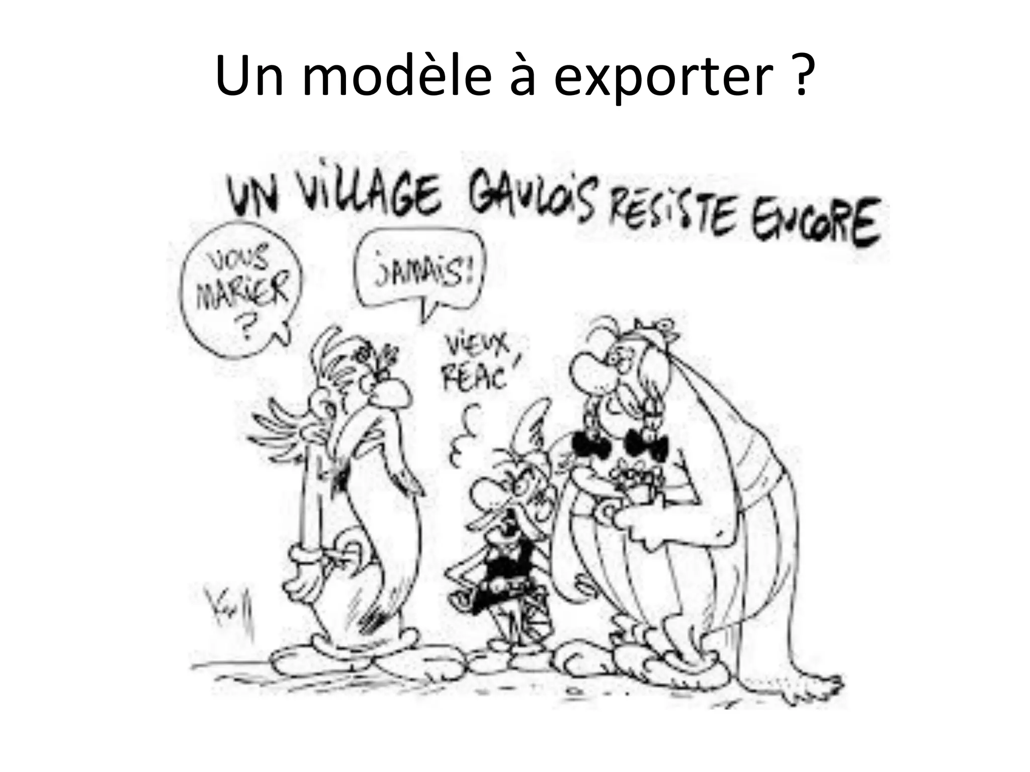 Un modèle à exporter ?