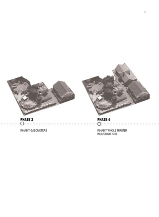 PHASE 4
INHABIT WHOLE FORMER
INDUSTRIAL SITE
PHASE 3
INHABIT GASOMETERS
1717
 