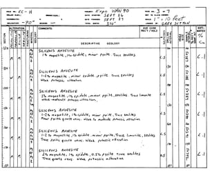 Y O U no.: gc - n
aCAnl*.: - TOTAL DCPTY:
370' Lom.c~ my:
:OMMENTS: AVE CORE
REC'Y / HOLE
DESCRIPTIVE GEOLOGY
--EST1-
MATED
%
CY
 