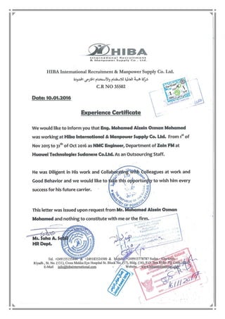 CV m alzain JAN 2017