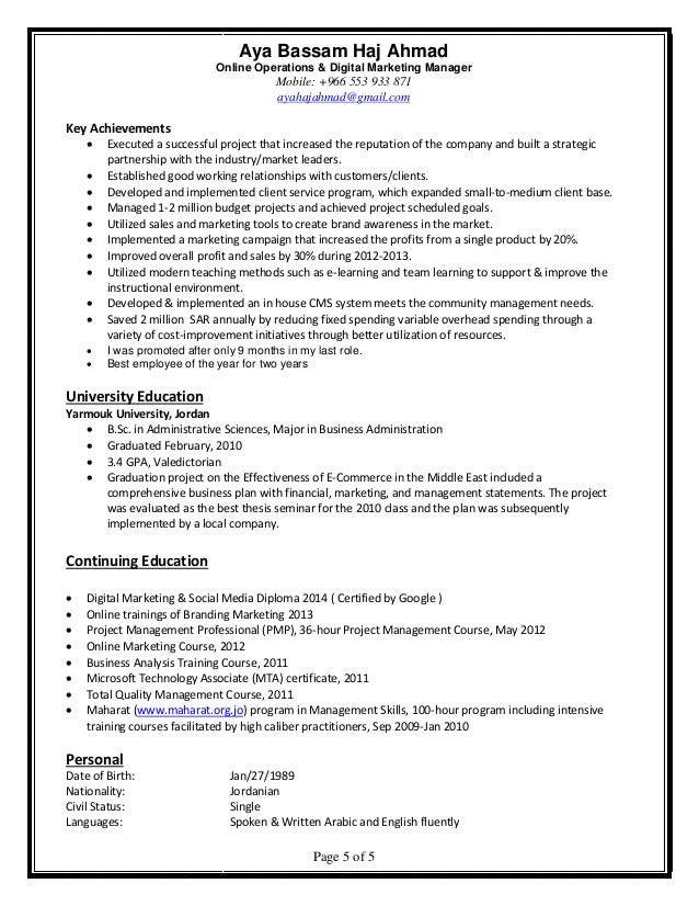 Developed Marketing And Online Tools For Advertising Resume Developed Marketing And Online Tools For Advertising Resume