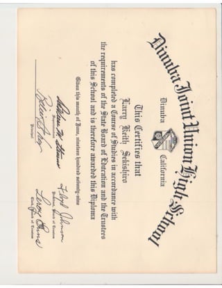 Dinuba High School Diploma