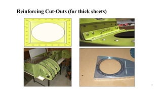 18
Reinforcing Cut-Outs (for thick sheets)
 