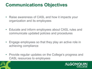 CASL - What you need to know for your organization | PPTX