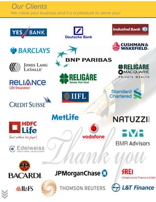 Our Clients
We value your business and it is a pleasure to serve you!
 