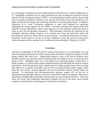 Computer-Assisted Robotic Surgery and Telesurgery | PDF