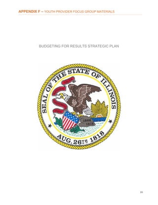 69
APPENDIX F – YOUTH PROVIDER FOCUS GROUP MATERIALS
BUDGETING FOR RESULTS STRATEGIC PLAN
 