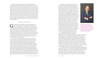 211210 Food & ProsperityChapter Ten: A Green Revolution for Africa
These shortcomings shook the faith of some in the development
community that agriculture could be a vehicle for progress in Africa. The
predicament fueled a “resurgence of ‘agro-pessimism,’” and led some schol-
ars, such as Luc Christiaensen and Lionel Demery, to describe this era as one
that “led many to question agriculture’s potential to reduce poverty.” Most
sub-Saharan African countries were different than Asia in key ways, includ-
ing the condition and under-development of their infrastructure, irrigation,
human capital, and access to credit. The global economic context was also
different. Compared to the experience of the 1960s, African nations in the
1990s faced a much more competitive external trading environment. At the
close of the 1990s, under the leadership of a new president, the Foundation
began to grapple with addressing these issues in the context of its work in
African agriculture.
New Century, New Horizons
G
ordon Conway succeeded Peter Goldmark as president of the
Rockefeller Foundation in 1998. An agricultural ecologist by
training, Conway had focused his academic work extensively on
sustainable agricultural development. Before coming to the Foundation
he had conducted research in Malaysia, at Imperial College of London,
and in various locations in Asia and the Middle East on behalf of the
Ford Foundation, World Bank, and USAID. He was known for pioneering
Integrated Pest Management in the 1960s and for articulating the concept
of sustainable agriculture in the 1970s. At the time he was selected to
become president of the Rockefeller Foundation, he was serving as vice-
chancellor at the University of Sussex.
In many ways, the trustees’ decision to recruit Conway reflected a
profound exercise in institutional humility. Conway had co-written an
account of agricultural development that was critical of many of the
working methods the Foundation had employed for more than four
decades. His book, Unwelcome Harvest: Agriculture & Pollution, published
in 1991, took industrialized farming to task for the waste and pollution
created by synthetic pesticides and fertilizers as well as silage, livestock
slurry, and other farm processes. These pollutants, Conway argued, not
only negatively affected the global environment and human health, they
were also unsustainable and were impeding the goal of higher agricultural
productivity in the long run. Almost a decade before his presidency, Conway
had concluded that agricultural development should cultivate a system of
global farming that both polluted less and was more efficient and productive.
Conway was a vocal proponent of these ideas
from within the agricultural aid community. In 1995
he presented a report to CGIAR titled “Sustainable
Agriculture for a Food Secure World,” which advocated
a new Green Revolution—one in which natural re-
sources management and knowledge of local farming
communities were just as important as productivity.
A few years later he published an elaborated version
of this argument in The Doubly Green Revolution: Food
For All in the 21st Century. This book continued to stress
sustainability and the effects of agriculture on human
health and the global environment. It also branched
out to address farmers’ economic concerns and the
unequal distribution of the benefits of agricultural
science to the rural poor. Whereas the first Green
Revolution started with the science and technology
of creating high-yielding food crops and then tried to
reach farmers, Conway argued that the new, “doubly”
Green Revolution “has to reverse the chain of logic”
by seeking research priorities based on rural demands.
“Its goal,” Conway wrote, “is the creation of food
security and sustainable livelihoods for the poor.”
It was fitting that publication of this book in
the U.S. coincided with Conway assuming the
Foundation’s presidency. The book aimed to be prescriptive, neither losing
its accessibility nor oversimplifying complex matters to be dealt with
through public policy and private-sector investment. It took a pragmatic
view of the international context in which agricultural development
operated, but remained hopeful, ending with a rallying cry to address the
world’s need for food. “Now is not the time to sit back and congratulate
ourselves on what has been achieved over the past thirty years,” Conway
concluded. “It is the next thirty years that will be the true test of whether
we can harness the power of science and technology . . . for those millions of
poor and hungry who deserve and have a right to enough to eat.”
Like Goldmark before him, Conway acknowledged that the geopolitical
shifts of the 1990s were a two-sided coin. He argued that the end of the Cold
War had not brought about an increase in global stability. While “conflict
between East and West has declined,” he wrote, there existed a “fast-
growing divide between the world of the peoples, countries and regions
who ‘belong’ and those who are excluded.” This new reality made food
Sir Gordon Conway was president
of the Rockefeller Foundation from
1998 to 2004. Conway advocated for a
"doubly green revolution" that took into
account the needs of small farmers as
well as global environmental concerns.
(The Rockefeller Foundation.)
 
