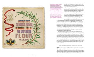 Chapter Two: Germinal Ideas 5150 Food & Prosperity
were “not at all adequate” in the Danish context, he
secured IEB funds in 1923 to commission several films,
to be made in rural New York State.
Showing movies and developing curriculum that
communicated across cultural differences wasn’t easy,
as Lund’s telegrams to the IEB reveal. On one occasion,
Lund struggled with how to incorporate a home
economics demonstration into an American-made
film because the "pimientos" he hoped to use were not
a familiar food item in Scandinavia. Another home
economics program had to be rejected because dress
forms were “not ordinarily [a] girls project.” Lund also
had to struggle with technical issues. A film he received
in 1925 was damaged in transit due to poor packing. Fortunately, Lund
was able to repair the movie and show it. But while an urban audience in
Copenhagen was “very much interested in seeing it,” an epidemic of foot
and mouth disease among local cattle prevented farmers in some rural
communities from leaving their animals to watch a movie. As all of these
incidents reveal, the IEB’s agent in Scandinavia had to adjust his strategies
to respond to local social and cultural circumstances; new technologies
likewise often posed challenges as the IEB sought to transfer ideas and
information about scientific agriculture.
The IEB pursued very limited popular education outside of the farm
demonstration model. The Board gave about $18,000 over a five-year period
to the Hungarian Village Association, which taught traditional village crafts
and supported village educational and community centers. In Norway, the
IEB gave $8,452 to an institute in Oslo to instruct farmers in agricultural sub-
jects such as soil cultivation, forest management, and livestock production.
In these countries, IEB work went beyond the tactics of farm demonstration
and clubs that it had inherited from the GEB, expanding the range of subjects
it could teach-by-doing in order to promote a broader concept of rural com-
munity development.
From Popular to Professional Agricultural Education
T
he professional arm of IEB agriculture education also began with a
trip abroad. This time it was American officers who would seek out
established European institutions to serve as their cultural bridge to
the foreign student. In 1924, following what was becoming a central feature
of Rockefeller philanthropy, Albert R. Mann from Cornell University and
An embroidered flour sack was given
to the Rockefeller Foundation to
commemorate its Belgian war relief
efforts in 1919. The Foundation not only
sent food ships to Belgium but also
supported food aid in Poland, Serbia,
Montenegro, and Albania. These efforts
did not provide long-term food security,
however. After World War I, Rockefeller
philanthropists focused instead on
humanity’s problems by addressing the
root causes in agriculture and other
arenas. (Rockefeller Archive Center.)
 