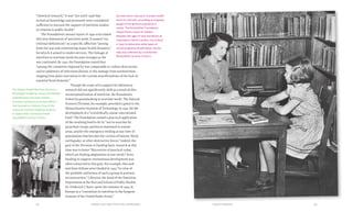 Chapter Four: Hard Times, War, and Nutrition 9392 Food & Prosperity
“chemical research,” it was “not until 1938 that
technical knowledge and personnel were considered
sufficient to warrant the support of nutrition studies
in relation to public health.”
The Foundation’s annual report of 1940 articulated
this new dimension of nutrition work. It named “nu-
tritional deficiencies” as a specific affliction “arising
from the war and constituting major health disasters,”
for which it aimed to render services. The linkage of
nutrition to wartime needs became stronger as the
war continued. By 1941 the Foundation stated that
“among the calamities imposed by war comparable to violent destruction
and to epidemics of infectious disease, is the damage from malnutrition,
ranging from plain starvation to the various manifestations of the lack of
essential food elements.”
Though the scope of its support for laboratory
research did not significantly shift as a result of this
reconceptualization of nutrition, the Foundation
linked its grantmaking to wartime needs. The Natural
Sciences Division, for example, provided a grant to the
Massachusetts Institute of Technology in 1941 for the
development of a “scientifically sound concentrated
food.” The Foundation named a practical application
of the resulting food to be its “use in wartime by
parachute troops and forces stationed in remote
areas, and for the emergency feeding at any time of
populations that become the victims of famine, flood,
earthquake, or other destructive forces.” Indeed, the
goal of the Division in funding basic research at this
time was to foster “discoveries of practical value,
which are finding adaptations to war needs.” Even
funding to support institutional development was
often connected to this goal. For example, Harvard
nutrition fellows were funded in 1943 “in view of
the probable usefulness of such a group in postwar
reconstruction.” Likewise, the head of the Nutrition
Department at the Harvard School of Public Health,
Dr. Frederick J. Stare, spent the summer of 1945 in
Europe as a “consultant in nutrition to the Surgeon
General of the United States Army.”
Surveys were a key part of public health
work on nutrition, providing an ongoing
gauge of the general population's
needs. The Rockefeller Foundation
helped fund a study of children
between the ages of nine and eleven at
Greensboro, North Carolina, City School
in 1947 to determine what types of
school programs should follow. Survey
data was collected by a nutritionist.
(Rockefeller Archive Center.)
The School Health Nutrition Service in
Mississippi, funded by various Rockefeller
philanthropies and state entities,
included nutritional correction efforts
that focused on children. One of the
measures involved weighing students
to assess their nutritional health.
(Rockefeller Archive Center.)
 