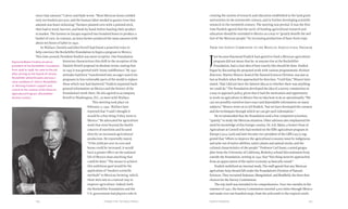 Chapter Five: Turning to Mexico 105104 Food & Prosperity
twice that amount,” Culver and Hyde wrote. “Most Mexican farms yielded
only ten bushels per acre, and the human labor needed to garner even that
amount was heart sickening.” Farmers planted corn with a pointed stick,
then had to weed, harvest, and husk by hand, before hauling their product
to market. The farmers in Zacapu required two hundred hours to produce a
bushel of corn. In contrast, an Iowa farmer produced the same amount with
about ten hours of labor in 1940.
In Wallace, Daniels and John Ferrell had found a powerful voice to
help convince the Rockefeller Foundation to begin a program in Mexico.
This time around, President Fosdick was more receptive. One Foundation
historian characterizes this shift in the reception of the
Daniels-Ferrell proposal in absolute terms, stating that
in 1935 it was greeted with “stony indifference.” By 1941
attitudes had been “transformed into an eager search for
programs in less vulnerable parts of the world to replace
those which war had shattered.” Fosdick requested back-
ground information on Mexico and the history of the
Foundation’s work there. He also agreed to accompany
Ferrell to Washington, D.C., to meet with Wallace.
This meeting took place on
February 3, 1941. Wallace later
reported that “I said I thought it
would be a fine thing if they went to
Mexico.” He advocated for agriculture
work that went beyond the health
concern of nutrition and focused
directly on increased agricultural
production. He reportedly stated,
“if the yield per acre in corn and
beans could be increased, it would
have a greater effect on the national
life of Mexico than anything that
could be done.” The means to achieve
this ambitious goal would be the
application of “modern scientific
methods” to Mexican farming, which
these men saw as a natural way to
improve agriculture. Indeed, both
the Rockefeller Foundation and the
U.S. government had played a role in
creating the system of research and education established in the land grant
universities in the nineteenth century, and in further developing scientific
research in the twentieth century. The meeting was pivotal. It was the first
time Fosdick agreed that the tactic of funding agricultural research and
education should be extended to Mexico as a way to “greatly benefit the wel-
fare of the Mexican people,” by increasing production of basic food crops.
From the Survey Commission to the Mexican Agricultural Program
J
ust because Raymond Fosdick had agreed to fund a Mexican agriculture
program did not mean that he, or anyone else at the Rockefeller
Foundation, had a clear idea of how exactly this should be done. Fosdick
began by discussing the proposed work with various programmatic division
directors. Warren Weaver, head of the Natural Sciences Division, was just as
lost as Fosdick when first approached for direction. “I told him,” Weaver later
stated, “that I did not have the faintest idea as to whether there was anything
we could do.” The Foundation developed the idea of a survey commission as
a way to approach policy, given that it had the motivation and opportunity
to work on agriculture in Mexico but no idea how to do so operationally. “We
can not possibly ourselves have exact and dependable information on many
subjects,” Weaver went on to tell Fosdick, “but we have developed the contacts
and the techniques through which we can get such information.”
He recommended that the Foundation send a few competent scientists,
“quietly,” to study the Mexican situation. Other advisors also emphasized the
need for knowledge of this foreign country. Dr. A.R. Mann, a former Dean of
Agriculture at Cornell who had worked on the IEB’s agriculture program in
Europe (1924-1926) and later became vice president of the GEB (1937), sug-
gested that “efforts to improve the agricultural economy must be indigenous
and arise out of native abilities, native plants and animal stocks, and the
cultural characteristics of the people.” Professor Carl Sauer, a noted geogra-
pher from the University of California, Berkeley, echoed this sentiment from
outside the Foundation, writing in 1941 that “this thing must be approached
from an appreciation of the native economy as basically sound.”
Fosdick mobilized an internal study. The staff agreed that any Mexican
agriculture help should fall under the Foundation’s Division of Natural
Sciences. They recruited Stakman, Mangelsdorf, and Bradfield, the three first
choices for the Survey Commission.
The trip itself was intended to be comprehensive. Over two months in the
summer of 1941, the Survey Commission traveled 5,000 miles through Mexico
and made over one hundred stops, from the arid north to the tropical south.
Raymond Blaine Fosdick served as
president of the Rockefeller Foundation
from 1936 to 1948. He came to the job
after serving on the boards of various
Rockefeller philanthropies and was a
close confidant of John D. Rockefeller
Jr. Winning Fosdick’s support was
critical to the creation of the Mexican
Agricultural Program. (Rockefeller
Archive Center.)
 