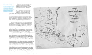Chapter Five: Turning to Mexico 107106 Food & Prosperity
Mangelsdorf marveled at how quickly
the landscape changed after crossing the
border. Mexico was nothing like the border
towns he had experienced. When they
could not navigate remote country roads,
they let the local governor take the wheel
of the station wagon. They swam in the
Pacific Ocean and gawked at the Zapotec
ruins of Mitla. They traveled by airplane, on trains, in the
back of trucks, by horse and mule, and even on foot. Years later,
the scientists remembered Bradfield’s voice from behind the
steering wheel as they pounded over the broken road. He would
point out the window of their green station wagon and yell,
“That soil needs nitrogen!” Then they would hear the bang of
the tires in another pothole.
Like Henry Wallace, the scientists were mystified by Mexican
corn-planting. It was not grown on commercial farms as it was in
the United States. It was grown all over the place, for subsistence,
wherever people had small “backyards.” “Corn is planted every-
where in Mexico,” they reported. Mangelsdorf, who was in charge
of photographing the expedition, captured stands of corn cultivated
between tall pine trees in the forest, on nearly vertical mountain
terraces, and surrounding churches. Corn was so much more than
a food commodity in Mexico. It was woven into the culture.
Mangelsdorf reported that Mexican farmers patiently answered
the scientists’ questions and revealed a strong knowledge of their
native vegetation. The Survey Commission found itself less im-
pressed with the agricultural scientists of Mexico, whose research
and lifestyles were remote from the farmers they served, a product
of the more sharply defined class system in Mexico. Staff members
of the National Extension Service did not even have means of
transportation, and so were bound to work mostly behind desks. The
experiment station at Chapingo was institutionally stagnant and
evidenced little quality control, while farming was performed with
ineffective tillage and harvesting methods. In Mexico, the scientists
noted, agronomists wore suits and worked inside. The American
commissioners rolled up their sleeves, held the dirt in their hands,
and shared lunches with locals in broken Spanish. Every day made
it apparent that any program the Foundation established would have
to work out myriad cultural interactions on the ground, bridging the
In its final report the Survey
Commission included a map
detailing its route through Mexico
in the summer of 1941. Altogether,
the Commission visited more
than a hundred communities from
Northern to Southern Mexico.
(Rockefeller Archive Center.)
 
