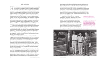 Chapter Five: Turning to Mexico 113112 Food & Prosperity
First Encounters
H
arrar’s first action in Mexico was to go on survey trips of his own, often
with colleagues as his guide. He traveled in the spring, summer, and
autumn of 1943, through a landscape that yielded moments of discon-
nect as well as wonder. When visiting a volcano with Mangelsdorf, the car got
stuck in the mud, causing their Mexican driver to get out, open the trunk, and
pull out a small boy to help him push the car, much to the Americans’ shock
and horror. Another evening, Stakman and Harrar walked into their hotel after
a banquet to see a man who was “enormous . . . around the equator,” wearing
a big hat, long coat, and “pegtopped” trousers. They immediately recognized
Diego Rivera, the famed Mexican muralist. They conversed extensively
with him, discussing, among other things, his mural at the National School
of Agriculture at Chapingo. (When Stakman woke his wife at 3 a.m. to tell
her he had met Rivera in the lobby, Mrs. Stakman responded: “Did you have
something to drink at that banquet? . . . You’ve got hallucinations.”)
As the Survey Commission had discovered on its journey, Harrar realized
that he was the real stranger in the new landscape. He often encountered
“attitudes of suspicion” and “obvious difficulties in communication.”
Misunderstandings ranged from linguistic, when farmers spoke colloquially,
to theoretical. Harrar found it impossible to explain to any “villager, who
hasn’t the slightest concept of what a philanthropic organization is, what you
are doing there.” He settled on telling farmers he was studying corn, or that
he was a técnico (a technical person).
Yet Harrar found that farmers eventually warmed up to him. He
engaged them personally, asking how they stored their corn or about other
small details on their farms. He found that “showing an interest in those
things that are part of their life in the village” endeared him to people.
As he visited and revisited areas, many people who had been reluctant or
suspicious became more relaxed, on both big and small farms. “I’m not
sure,” Harrar said, “but what they thought we were a little nutty, but harm-
less nuts.” Out of this friendliness grew working partnerships, which then
became closer friendships as MAP developed new seeds and distributed
them in rural communities.
The scientists likewise had to build collegial relationships with officials
in the new Mexican government. Politicians were different from farmers.
They had a better understanding of the Foundation’s intentions, but they
also had expectations that didn’t necessarily align with those of MAP
administrators. Harrar recognized that he needed a functional relationship
with the Ministry of Agriculture for MAP to run smoothly, but he first
had to figure out how the Ministry operated internally. He worked with
Minister Marte R. Gómez as well as his subsecretary, Alfonso González
Gallardo, and business manager, Eduardo Morillo Safa, eventually
navigating their different roles. González Gallardo handled the technical
relationships, and Harrar had to go to him for program matters, including
the what, where, and how of future work. Morillo Safa handled business
affairs within the Ministry, so Harrar had to see him constantly in order
to get help from the Mexican side. With the Minister he had to talk policy
matters and overall planning.
Though Harrar found these men “competent,
sympathetic, and friendly,” he realized early on that
they believed the Americans had some “secrets to
success” that could yield immediate and brilliant
results. Perhaps, he later said, they “expected us to
perform at least one miracle daily, and maybe a couple
on weekends.” They did not conceive of breakthroughs
as an evolutionary process, that “you could not do it
by magic.” Though Harrar tried to move quickly, the
landscape was strange and science offered no blueprint.
J. George Harrar (left), a young
agricultural scientist picked by the
Rockefeller Foundation to run the
Mexican Agricultural Program, joined
a survey trip with his mentor Elvin
Charles Stakman (right), an expert
in plant pathology. In April 1943 they
traveled throughout Mexico and also
visited the School for Agriculture in
Tegucigalpa, Honduras. (Rockefeller
Archive Center.)
 