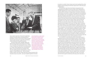 149148 Food & ProsperityChapter Seven: Internationalizing Research
way to improve agriculture. His instincts tapped long
traditions of interdisciplinary thinking within the
Foundation. Yet Harrar soon saw that a nation-by-nation,
region-by-region approach to agriculture development
could not keep pace with population growth.
Successful public health campaigns, higher stan-
dards of living, and more food seemed to be speeding
the rate of growth. The world population was 2.2 billion
in 1940. A decade later it had risen by 300 million people
to 2.5 billion. Harrar had spent most of that decade in
Mexico. By 1960, when Harrar was working in New
York, the world’s population had jumped by 500 million
people to 3 billion. Between 1960—when the lessons
of Mexico made it clear that scientific agriculture held the potential to dra-
matically increase crop yields—and 1970, the global population increased
by another 700 million. Former colonies saw the most rapid growth, as they
grappled with developing the institutions of governance in their first years
of independence.
The link between agricultural development and population had
undergirded the Foundation’s work for decades, but the rapid growth of
the global population (an increase of 68 percent between 1940 and 1970)
inspired a shift in thinking. For decades John D. Rockefeller 3rd had ques-
tioned whether the advances in public health supported by the Foundation
had contributed to the rise in population. Now the success of the Mexican
Agricultural Program raised similar concerns. In the mid-1960s no one
believed that the Green Revolution could forestall famine in the poorest
nations of the world. Natural scientists argued that growing populations
would always be held in check by disease, famine, and environmental
degradation. It was a basic law of ecology. In places like China, India,
and Africa, the worst fears seemed to be coming true. Half the world’s
population lived in hunger every day. But, over time, what if civilization
did conquer famine as it was conquering disease? Could the productivity
gains of the Green Revolution keep up with the exploding populations that
were a consequence of increased harvests? George Harrar joined a long list
of philosophers—from Thomas Malthus and Benjamin Franklin to Adam
Smith, Charles Darwin, and modern ecologists like Paul Ehrlich—who
were concerned about the consequences of exponential population growth.
Harrar wrote that the Green Revolution could “buy time” for humanity to
address uncontrolled growth, but eventually, “all efforts to provide food
and other material requirements adequate for man’s life will fail unless the
rate of world population increase can be significantly reduced.”
Over a period of 20 years Harrar had come to realize that the pace of
population growth narrowed the Foundation’s options. The slow, patient,
culturally sensitive approach the Foundation had taken in Mexico could
not be duplicated on a global scale. “The mid-twentieth century finds more
than half of the world’s population living as precariously on the edge of
hunger as did their ancestors,” Harrar concluded in 1964. “Great strides
toward the conquest of hunger cannot be made without parallel efforts to
stabilize runaway populations, a goal which today is only barely foresee-
able.” The Foundation’s president did not mean to suggest that developing
and marketing high-yield seeds, following the protocols of industrial agri-
culture, and training agricultural scientists constituted the only solutions
to the problem of food security. They were simply the best contributions
that the Rockefeller Foundation could bring to the table. Governments
and international agencies would also need to play a part, especially on
John D. Rockefeller 3rd (right) chaired
the Rockefeller Foundation’s board
from 1952 to 1971 and was deeply
concerned about the world’s growing
population. He founded the Population
Council as a separate philanthropic
entity in 1952, working to bring the
issue of overpopulation to the global
stage. During his travels abroad
he frequently visited Rockefeller
Foundation projects, including the
Colombian Agricultural Program in
1964. (Rockefeller Archive Center.)
 