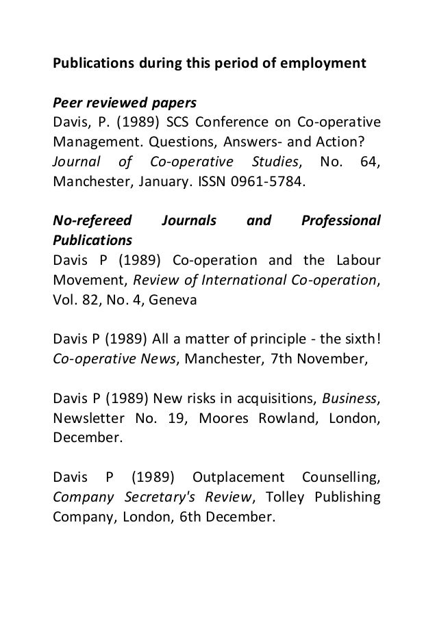 Publications 1989-1990
