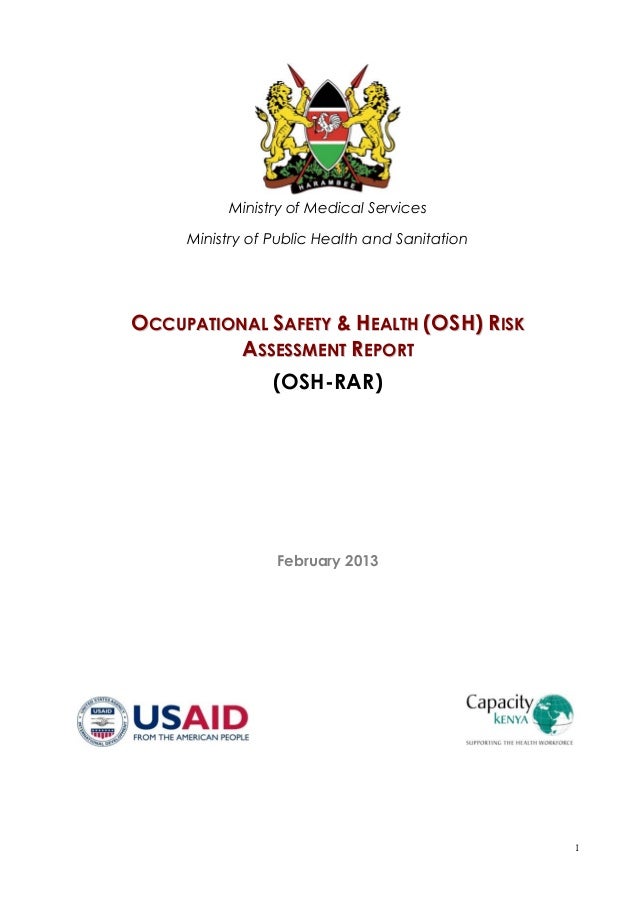 Health Facilities Risk Assessment Report Final Signed Health Facilities Risk Assessment Report Final Signed