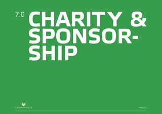 PAGE/024
CHARITY &
SPONSOR-
SHIP
7.0
PAGE/23
 