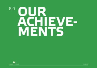 PAGE/026
OUR
ACHIEVE-
MENTS
8.0
PAGE/25
 