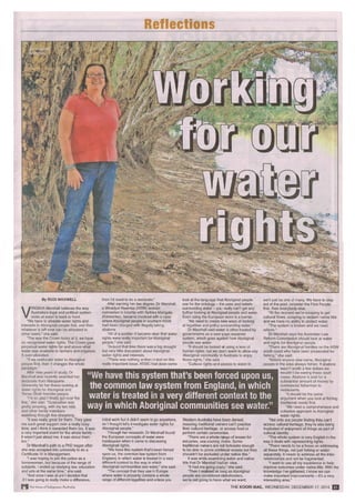 Koori Mail 17Dec14 feature Dr V Marshall Aboriginal Water Rights