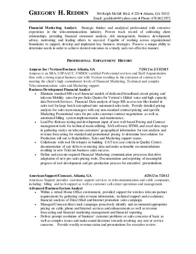 Strategic thinker resume