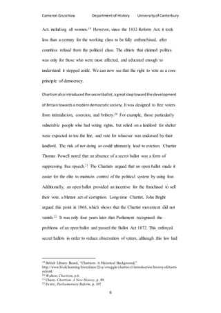 What is so significant about Chartism? | DOCX